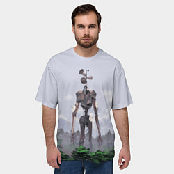 Футболка оверсайз мужская СИРЕНОГОЛОВЫЙ ЛЕС, цвет: 3D-принт — фото 2