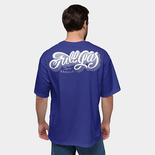 Мужская футболка оверсайз Gas Garage / 3D-принт – фото 4
