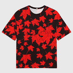 Футболка оверсайз мужская Осенние листья, цвет: 3D-принт