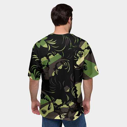 Мужская футболка оверсайз Russia Камуфляж New 202223 / 3D-принт – фото 4