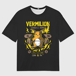 Мужская футболка оверсайз Спортзал Вермилион