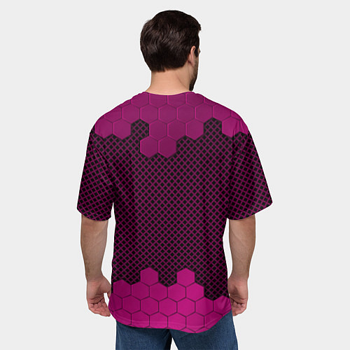 Мужская футболка оверсайз Boyfriend and Girlfriend / 3D-принт – фото 4