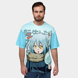 Футболка оверсайз мужская Римуру Темпест, TenSura, цвет: 3D-принт — фото 2