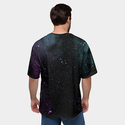 Мужская футболка оверсайз Румиру, Шуна и Шион, / 3D-принт – фото 4