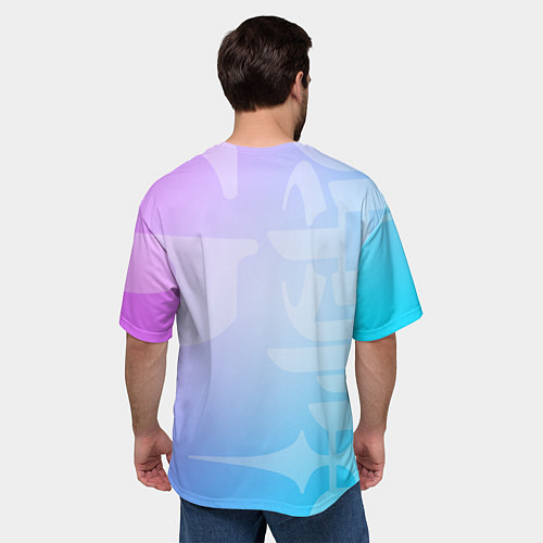 Мужская футболка оверсайз Genshin Impact / 3D-принт – фото 4