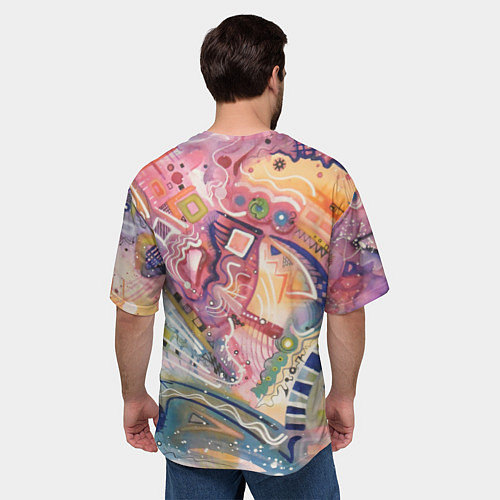 Мужская футболка оверсайз MULT / 3D-принт – фото 4