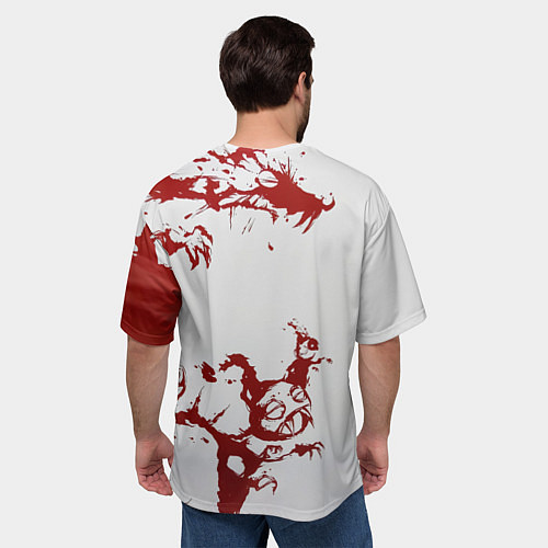 Мужская футболка оверсайз Агата Кристи Второй фронт / 3D-принт – фото 4