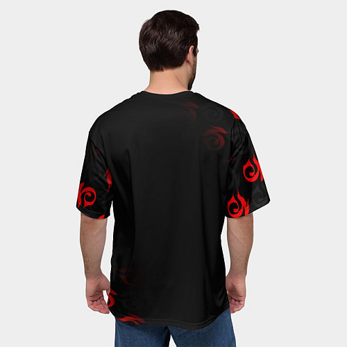 Мужская футболка оверсайз GARENA FREE FIRE / 3D-принт – фото 4