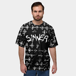 Футболка оверсайз мужская FAR CRY 5 ГРЕШНИК SINNER, цвет: 3D-принт — фото 2