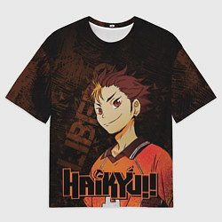 Мужская футболка оверсайз Нишиноя Ю Волейбол