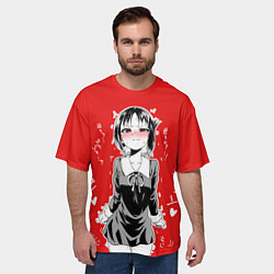Футболка оверсайз мужская Госпожа Кагуя сердится бака, цвет: 3D-принт — фото 2