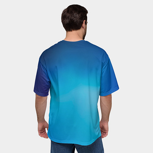 Мужская футболка оверсайз Пикник в руках Великана / 3D-принт – фото 4