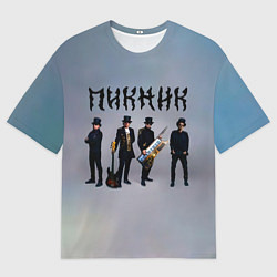 Футболка оверсайз мужская Пикник группа, цвет: 3D-принт