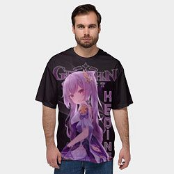 Футболка оверсайз мужская Кэ Цин Геншин Импакт, цвет: 3D-принт — фото 2