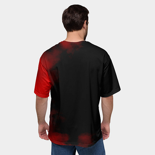 Мужская футболка оверсайз Константин Кинчев - Алиса / 3D-принт – фото 4