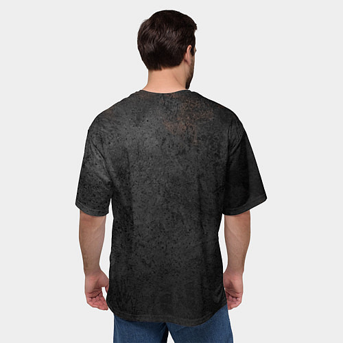 Мужская футболка оверсайз MINECRAFT TEXTURE IRON / 3D-принт – фото 4