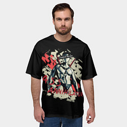 Футболка оверсайз мужская Ass annihilator SF 3D, цвет: 3D-принт — фото 2