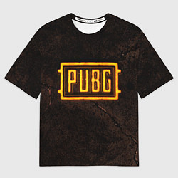 Футболка оверсайз мужская PUBG ПАБГ NEON, цвет: 3D-принт