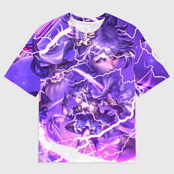 Футболка оверсайз мужская Баал Genshin Impact Геншин Импакт Z, цвет: 3D-принт