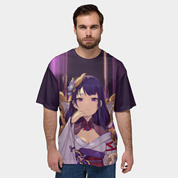 Футболка оверсайз мужская БААЛ BAAL ГЕНШИН, цвет: 3D-принт — фото 2