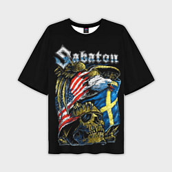 Футболка оверсайз мужская Sabaton, цвет: 3D-принт