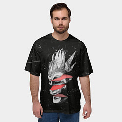 Футболка оверсайз мужская Mask Brejcha, цвет: 3D-принт — фото 2