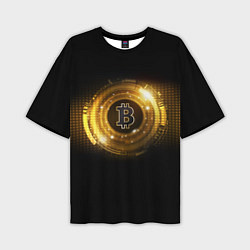 Мужская футболка оверсайз BITCOIN КРИПТОВАЛЮТА
