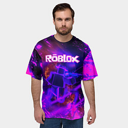 Футболка оверсайз мужская MUSIC ROBLOX РОБЛОКС Z, цвет: 3D-принт — фото 2