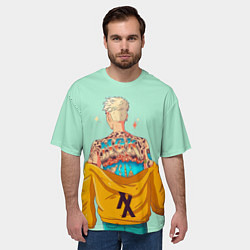 Футболка оверсайз мужская МГК, цвет: 3D-принт — фото 2