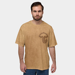 Футболка оверсайз мужская Зонтик Игра в кальмара, цвет: 3D-принт — фото 2