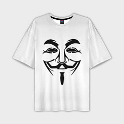 Мужская футболка оверсайз Анонимус!!
