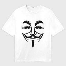 Мужская футболка оверсайз Анонимус!!