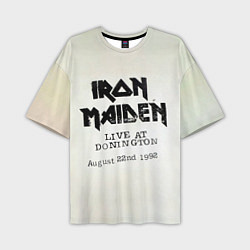 Футболка оверсайз мужская Live at Donington - Iron Maiden, цвет: 3D-принт