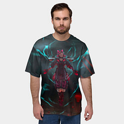 Футболка оверсайз мужская The Eye of the Storm, цвет: 3D-принт — фото 2