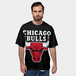 Футболка оверсайз мужская B C Chicago Bulls, цвет: 3D-принт — фото 2