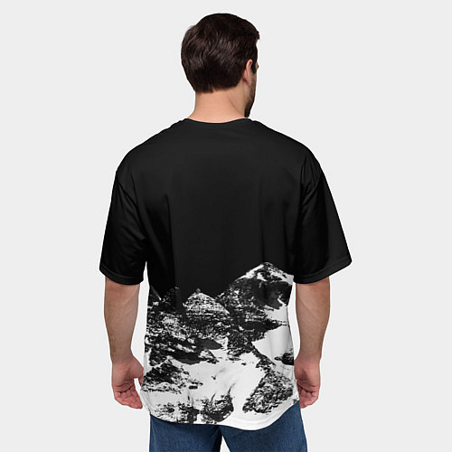 Мужская футболка оверсайз ГОРЫ ЧБ / 3D-принт – фото 4