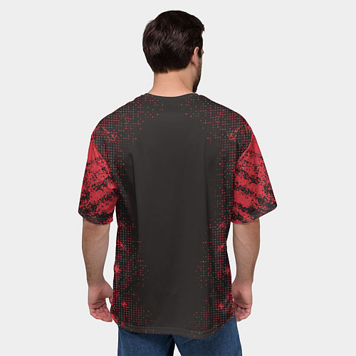 Мужская футболка оверсайз Игра в кальмара: Треугольник / 3D-принт – фото 4