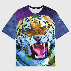Футболка оверсайз мужская Рычащий Шархан, цвет: 3D-принт