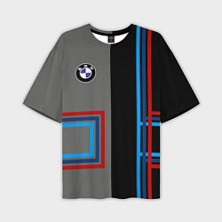 Футболка оверсайз мужская Автомобиль BMW БМВ, цвет: 3D-принт