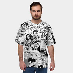 Футболка оверсайз мужская Клинок, рассекающий демонов, МАНГА, цвет: 3D-принт — фото 2