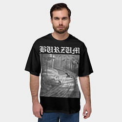 Футболка оверсайз мужская Burzum Hvis lyset tar oss, цвет: 3D-принт — фото 2