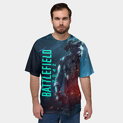Футболка оверсайз мужская BATTLEFIELD 2042 SOLDIER WARS, цвет: 3D-принт — фото 2