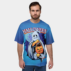 Футболка оверсайз мужская Ghost!, цвет: 3D-принт — фото 2