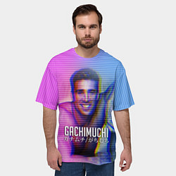 Футболка оверсайз мужская Билли Херрингтон: Гачимучи Глитч, цвет: 3D-принт — фото 2
