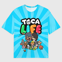 Футболка оверсайз мужская Toca Life, цвет: 3D-принт