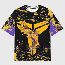 Футболка оверсайз мужская Los angeles lakers NBA, цвет: 3D-принт