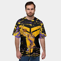 Футболка оверсайз мужская Los angeles lakers NBA, цвет: 3D-принт — фото 2