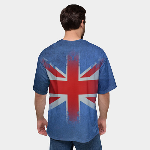 Мужская футболка оверсайз Mini cooper Великобритания / 3D-принт – фото 4