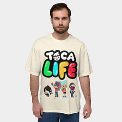 Футболка оверсайз мужская Toca Life: Persons, цвет: 3D-принт — фото 2