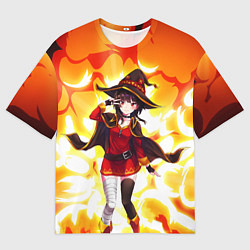 Мужская футболка оверсайз MeguminKonoSuba